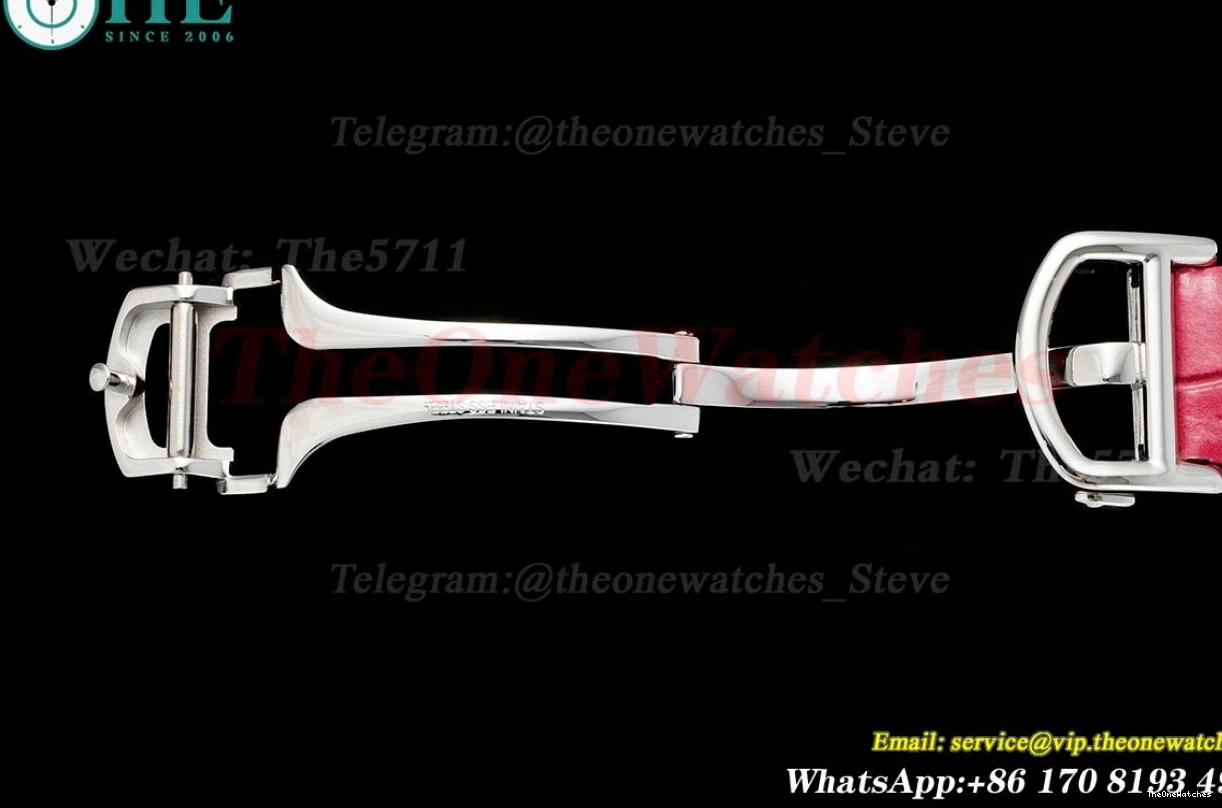 AF Pasha LE Dial White RG 30mm De Red Cartier SS Ladies Quartz 1227